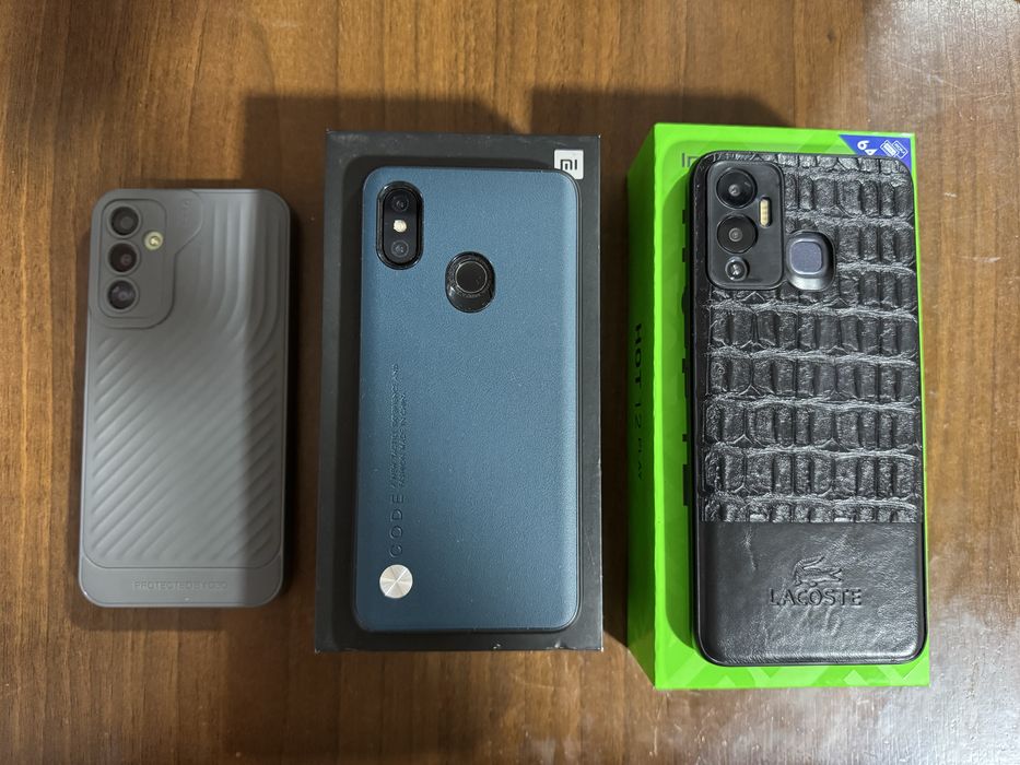 Telefonlar sotiladi (Galaxy A24, Mi 8, infinix hot 12 play)