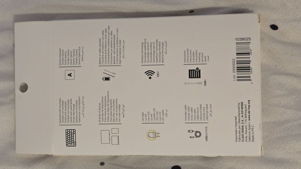 Mini keyboard de gaming wireless cu lumini si touchscreen