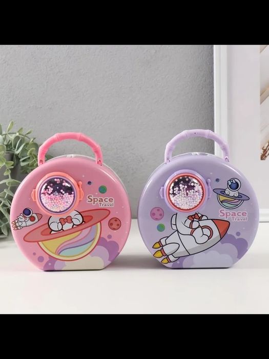 Металлическая копилка с замком «Космос»