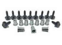 Set fixare scut motor Alfa Romeo 147 (937) 00-04/04-10, 156 (932) 97-03/03-05, 159 (939) 05-12, Giulietta (940) 10-; Fiat Panda (319) 12-; set 20 buc, fixare scut sub motor, 11617624, 15624411, 55189536