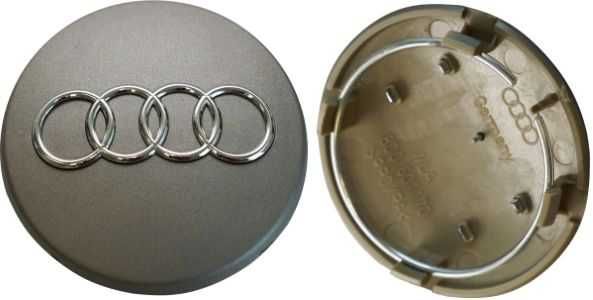 Capace Roti Sigle Embleme Jante AUDI 60mm / 68mm Negru / Gri