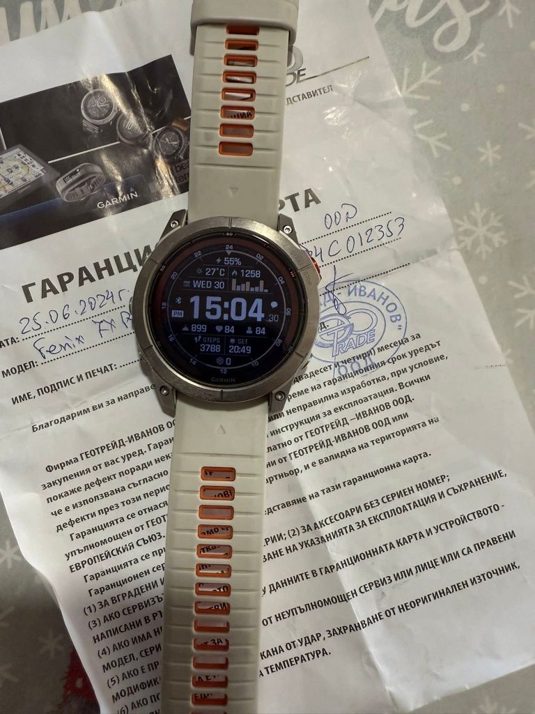 Garmin Fenix 7x Pro Sapphire Solar
