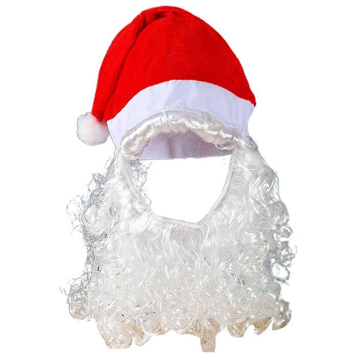 Колпак Санта с бородой