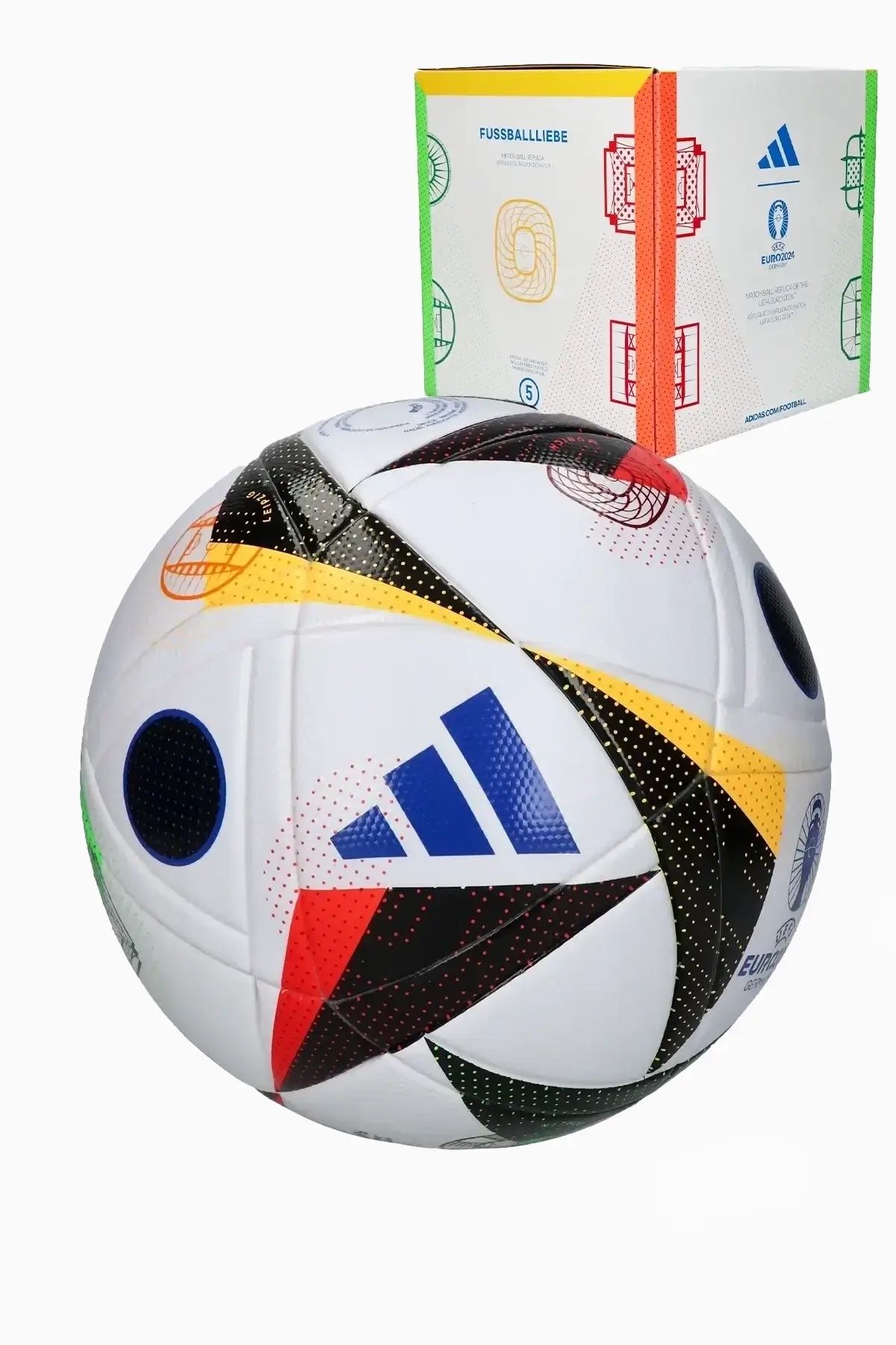 Футболна топка adidas Fussballliebe EURO 2024 League Box размер 5 - Бя
