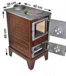 Mini soba de gatit Samotata cu Lemne si Combustibil Godin 15Kw