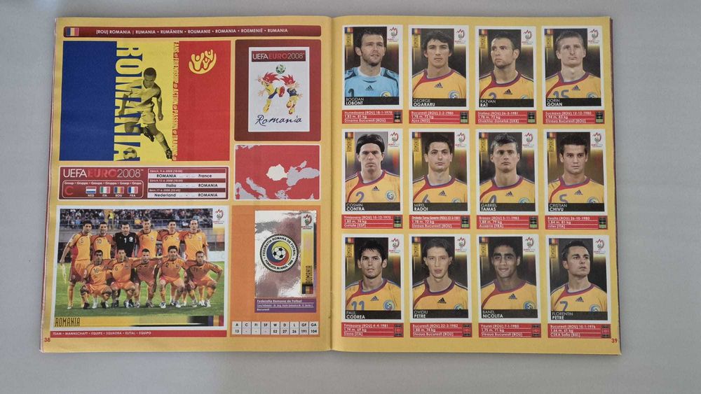 Album Panini EURO 2008 complet, stare 9.5/10