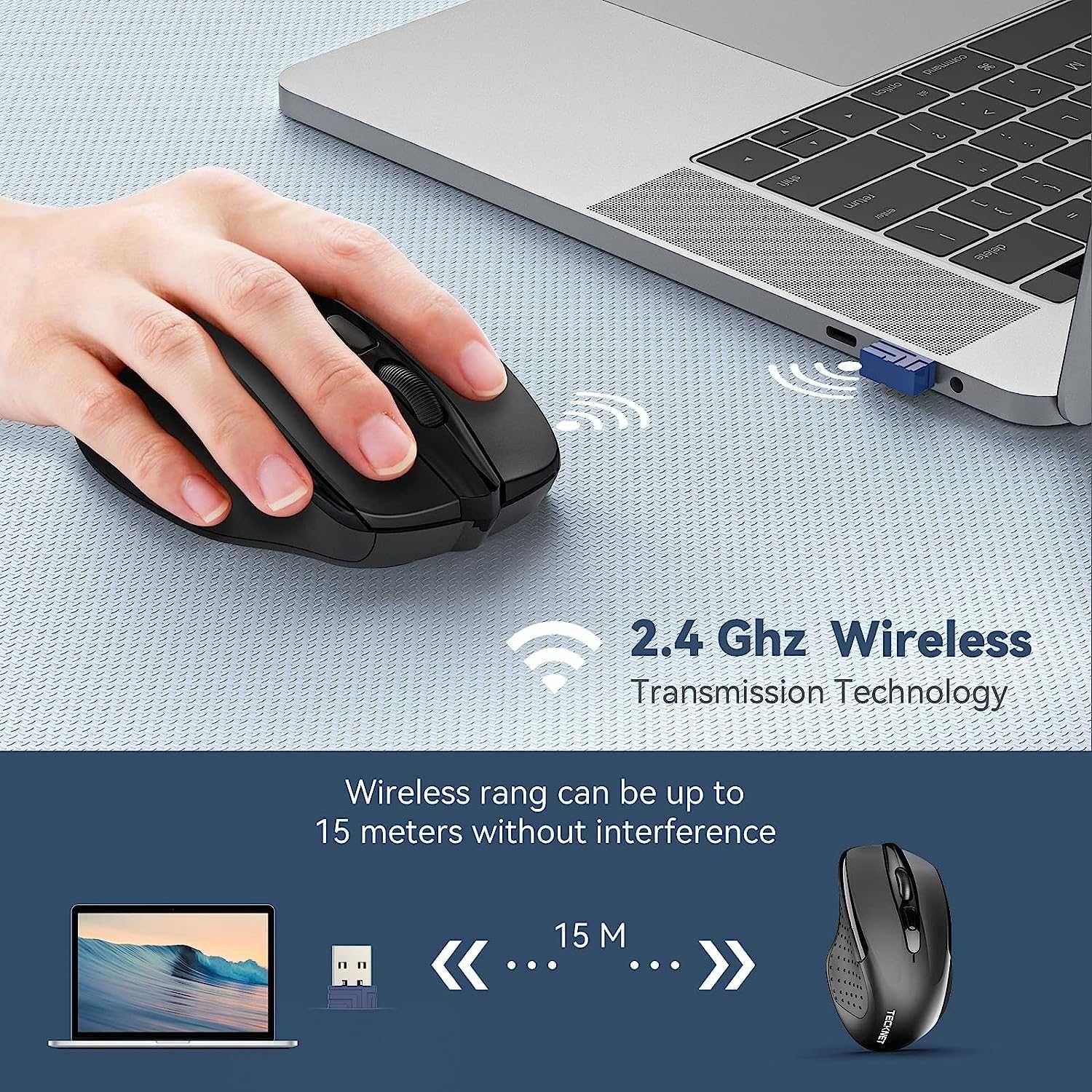 TeckNet M003-v3 Pro 2.4G Wireless Mouse