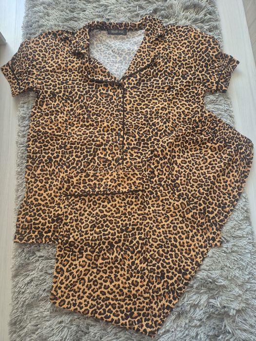 NOU Set pijama, leopard, bumbac, M, L, XL