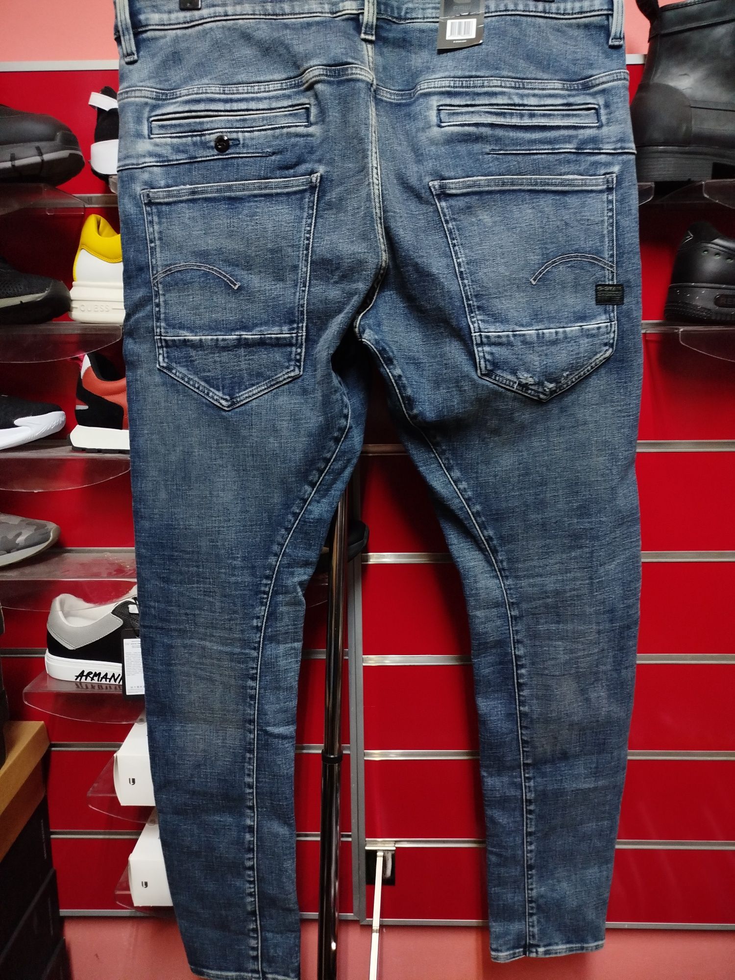 Оригинални дънки G-Star Raw D-Staq W38 3D Slim нови мъжки еластични