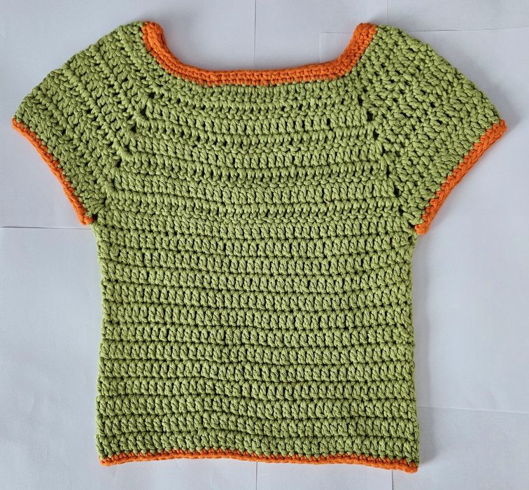 Tricou crosetat Bebe 12/18 luni (bumbac 100%)