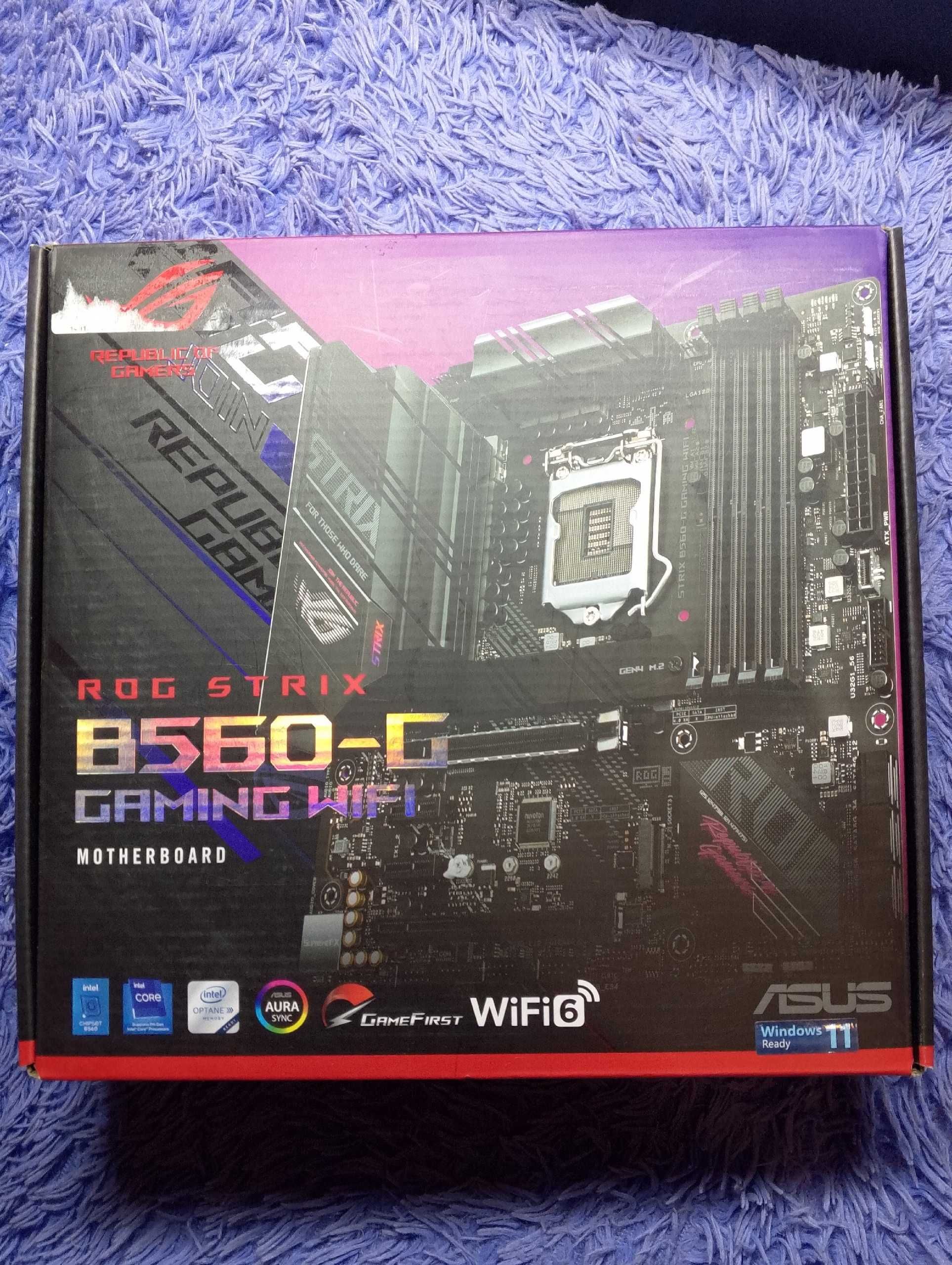 Intel i5 11400F, ASUS ROG STRIX B560-G GAMING WIFI, 32ГБ DDR4 3200МГц