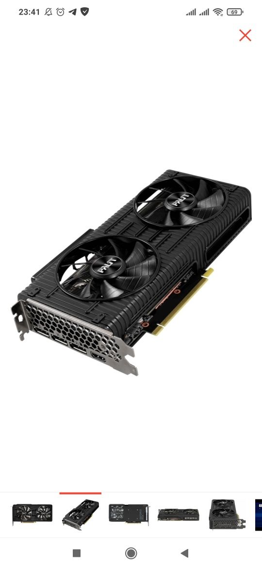 Видио карта новая Palit GeForce RTX 3060 Ti