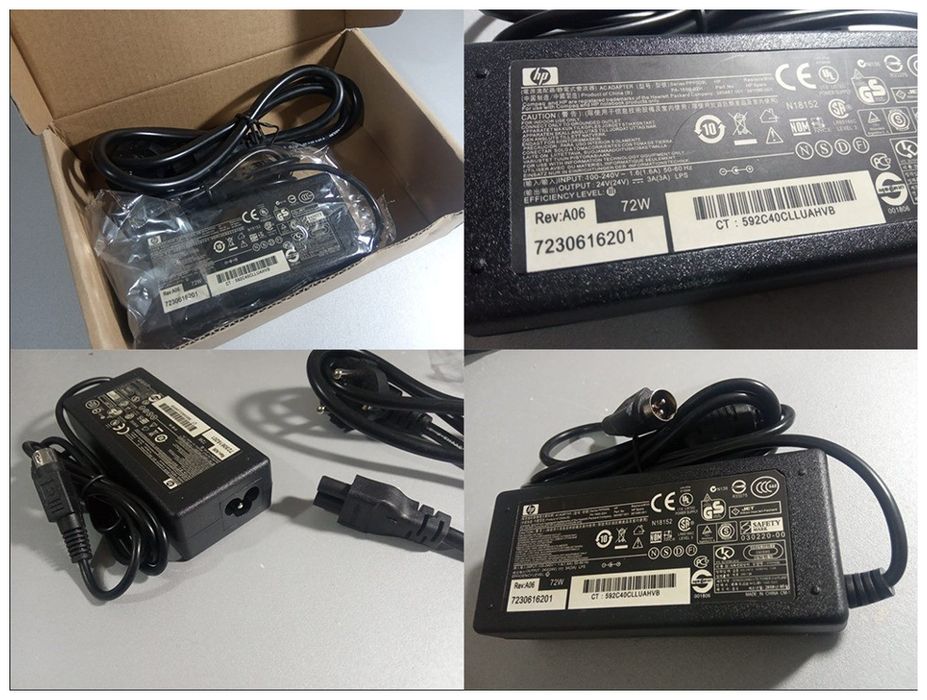 Блок питания принтера чеков и шнур по питанию