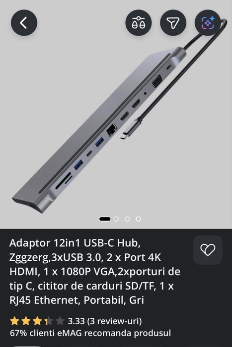 Adaptor 12in1 USB-C Hub