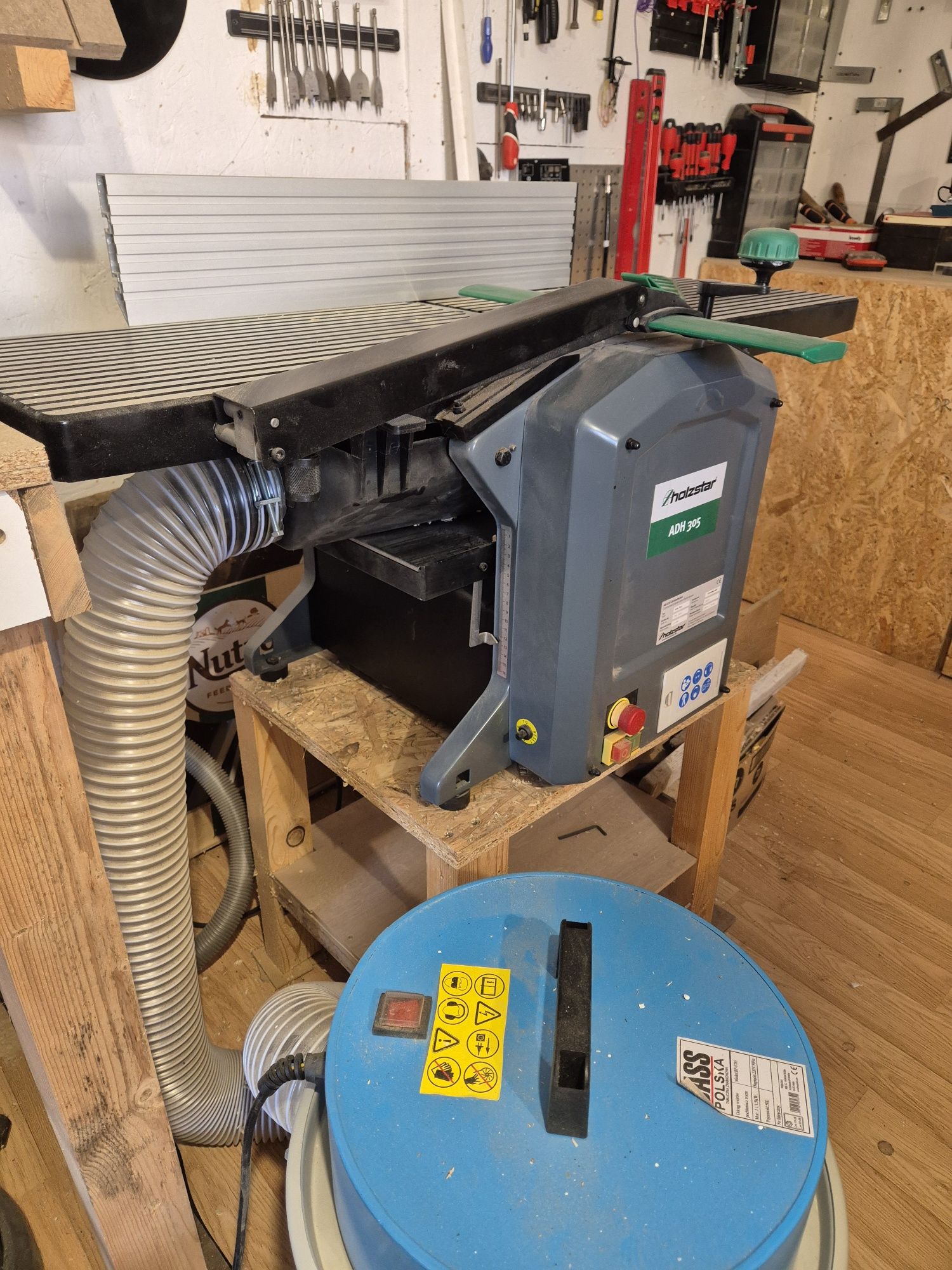 Abric, Abricht,  2 in 1, rindeluire si degrosare Holzstar Adh 305