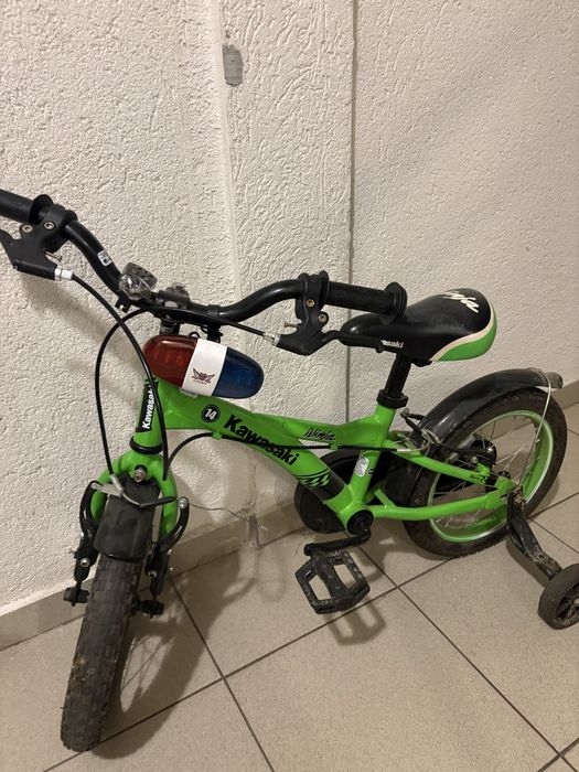 Bicicleta copii Kawasaki 14 inch roti ajutatoare incluse