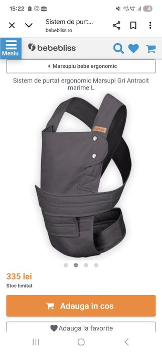 Vând marsupiu ergonomic
