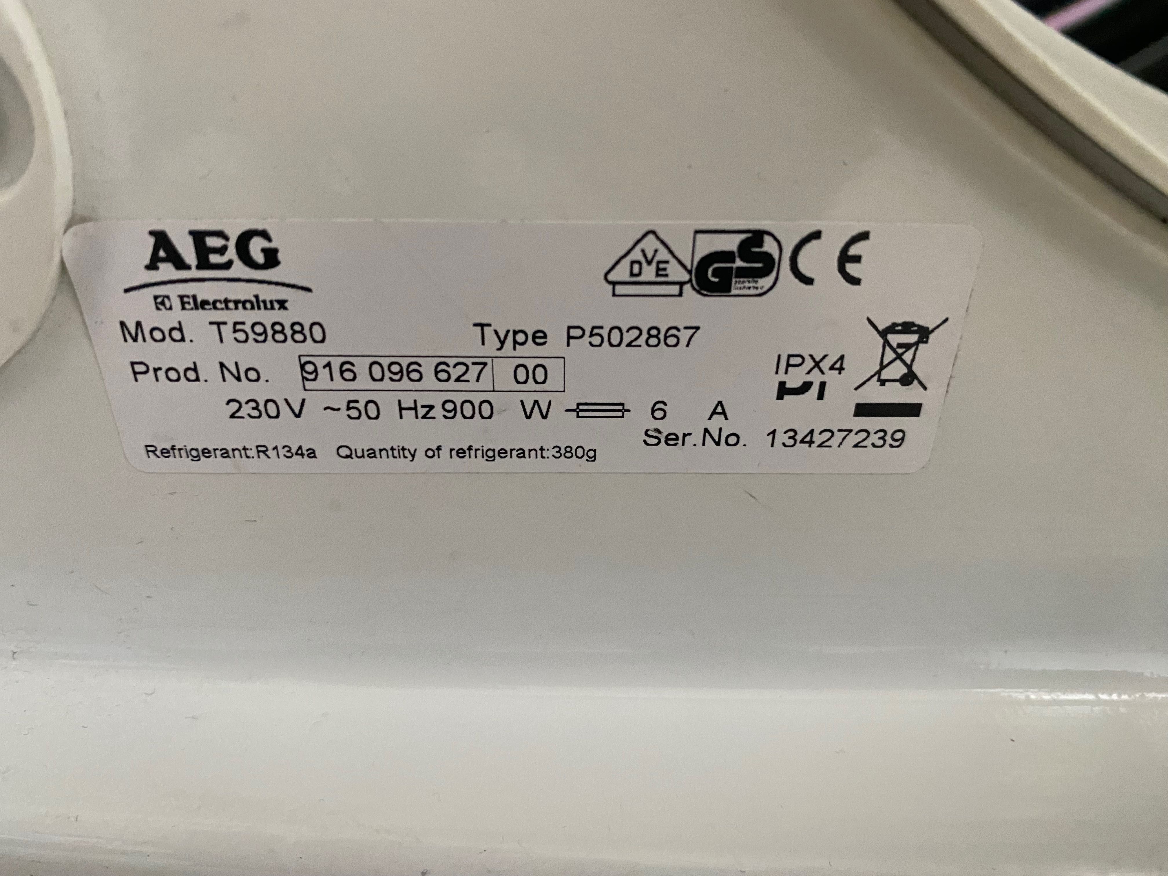Сушилня AEG Electrolux -7 кг термопомпа  Мод.Т59880,А +++
