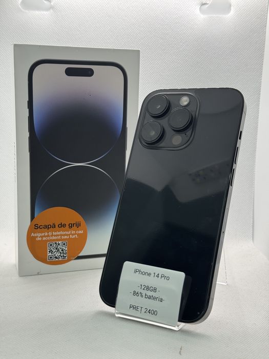 Magazin Vindem: Iphone 14 Pro, 128GB, 86% bateria