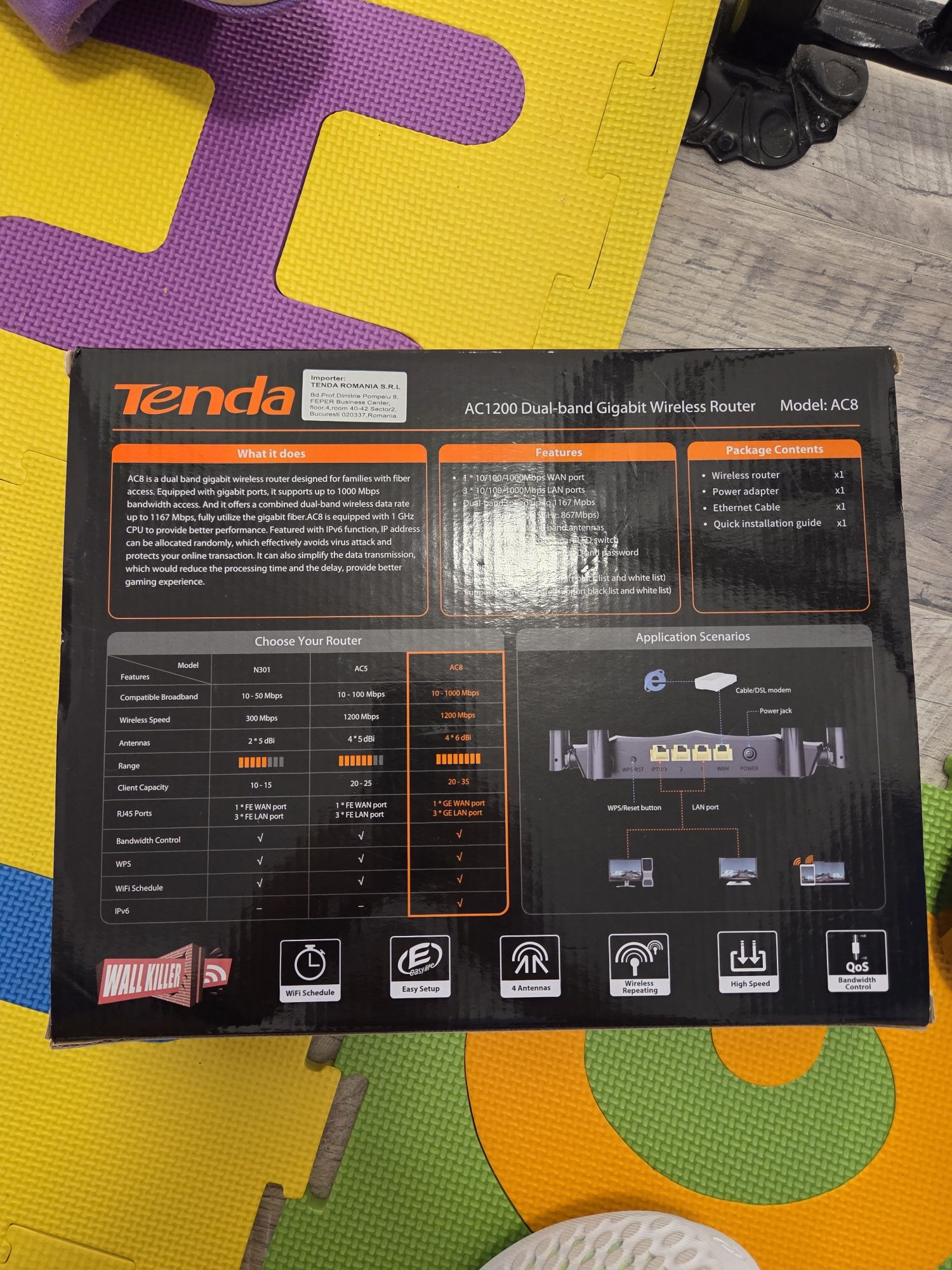 Router Gigabite Tenda Ac 1200