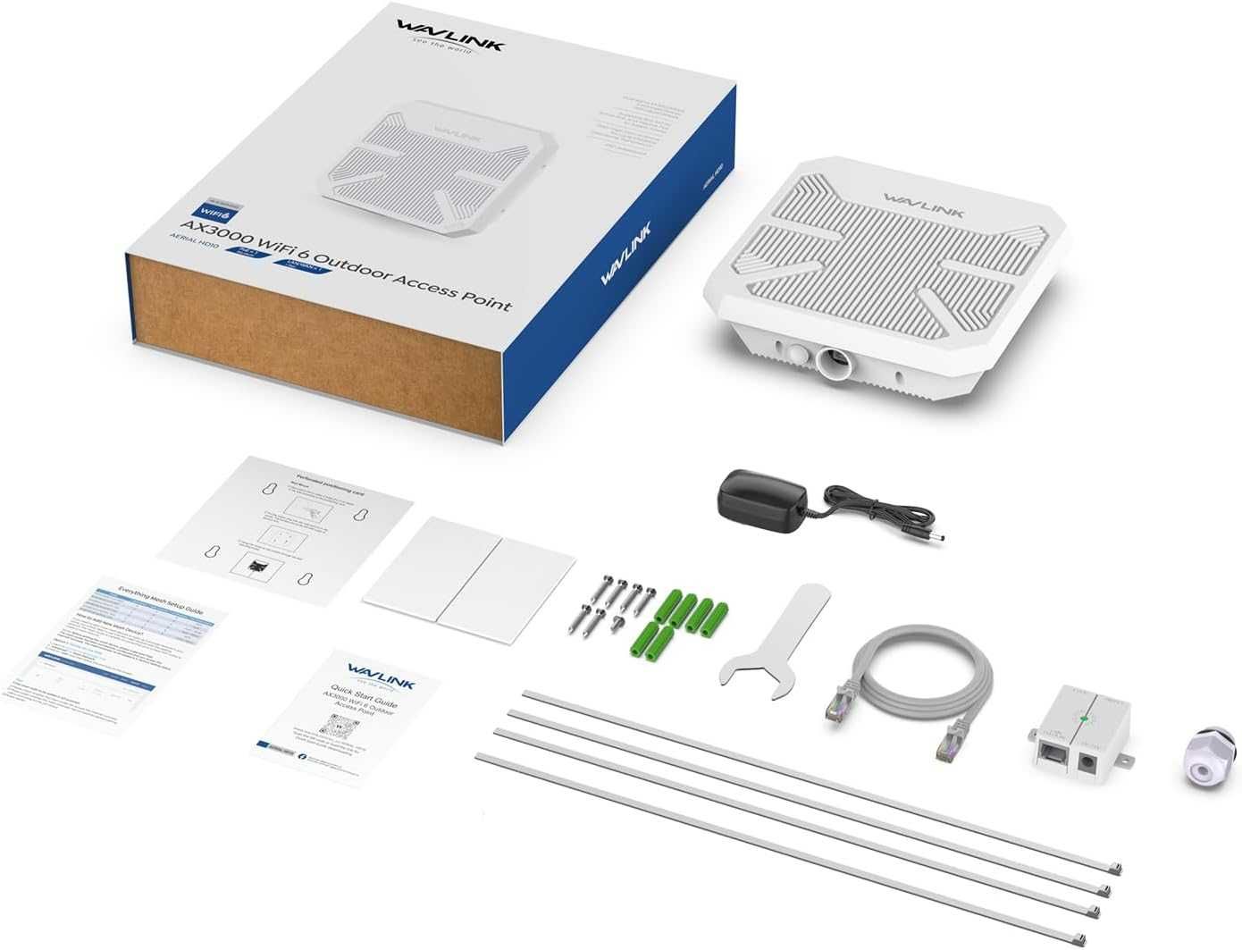 WAVLINK AX3000 Outdoor CPE за PtP и PtMP, AP/Router/WISP/Bridge Mode