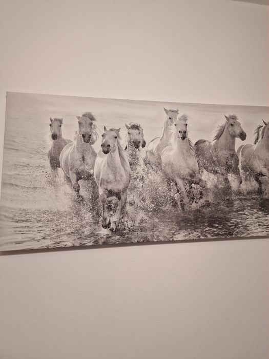 Tablou 50x150 cm, culoare gri