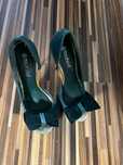 Pantofi verzi din lac culoare verde