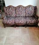 Canapea rococo lemn cires