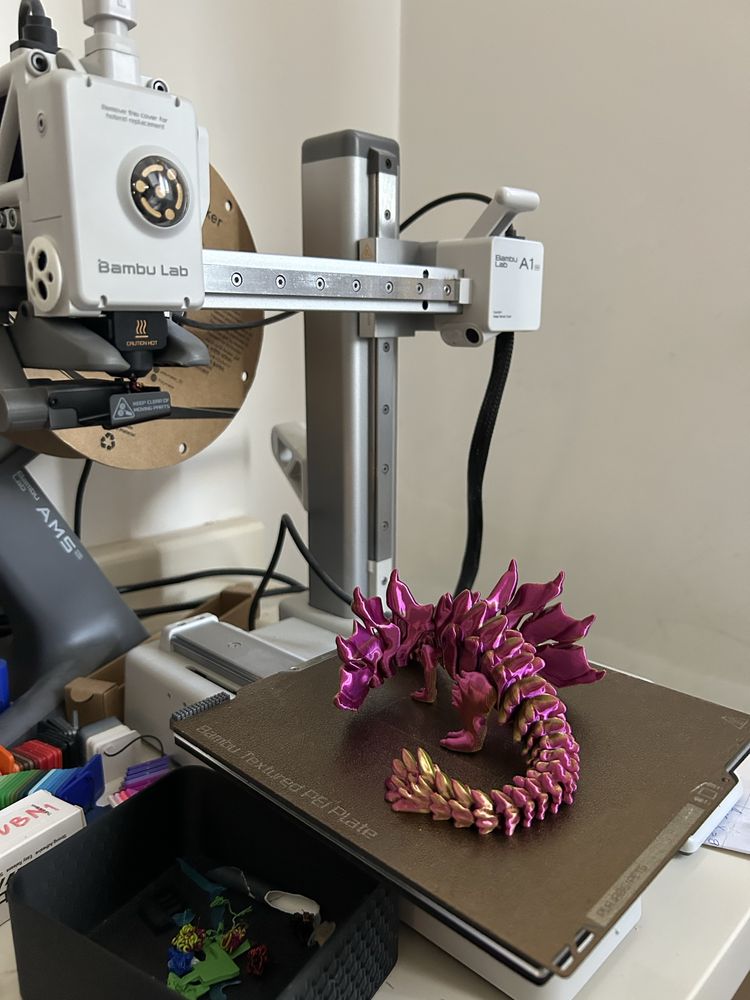 3D принтиран flexi дракон