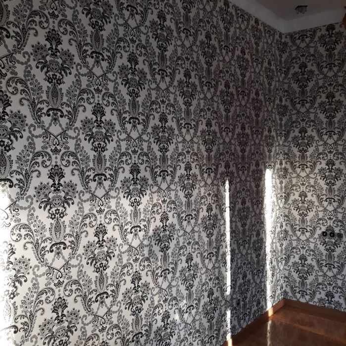 Поклейка обоев  900 тг за кв