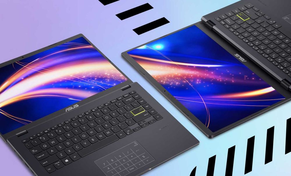 laptop Asus e410m nou + accesorii (cooler + mouse+SATA HDD rack)