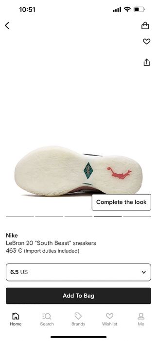 Nike Lebron XX South beast чисто нови