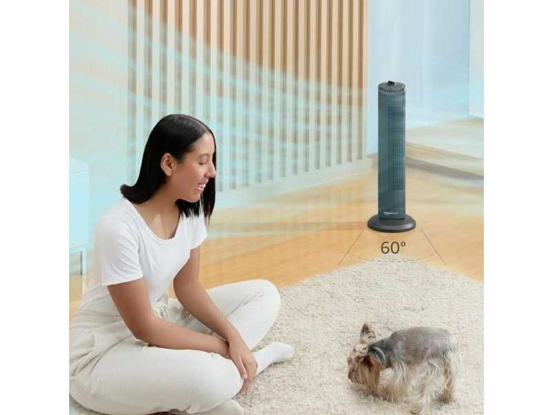 Колонен Вентилатор Тип Кула Amazon Basics DC1663-EU, 71 см, Черен