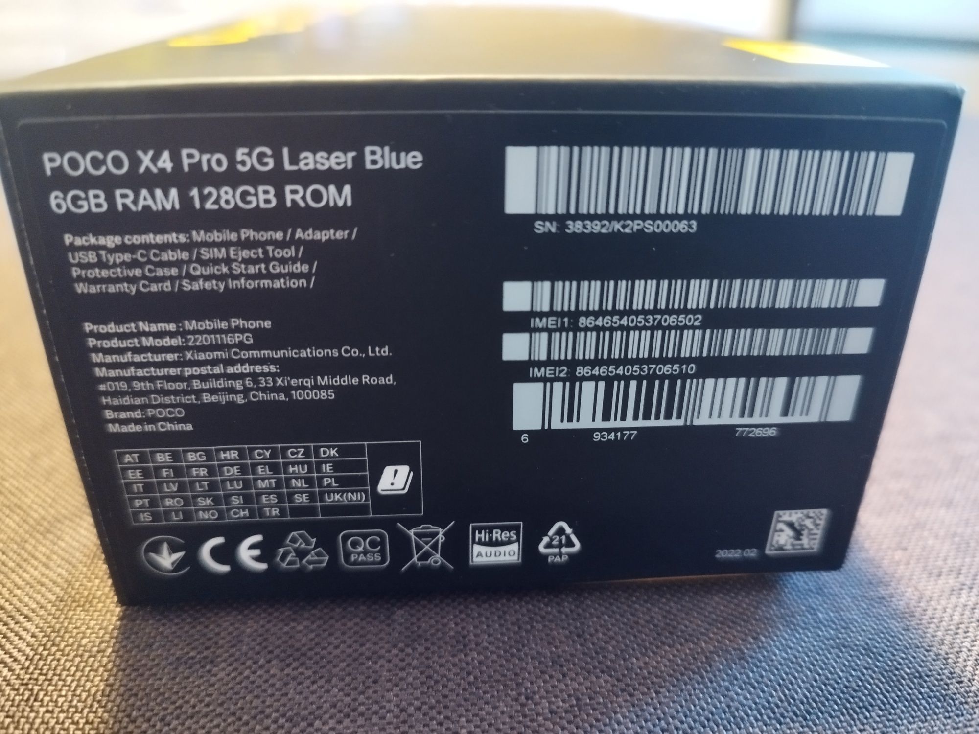 POCO X4 Pro 5g Laser Blue