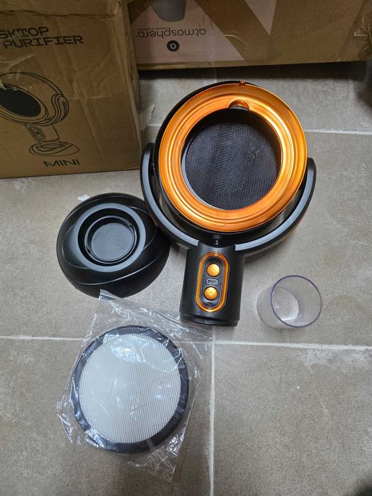 Ventilator de evacuare fum, purificator, negru, 145x226x275mm