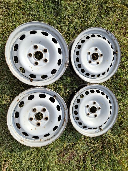 4 бр железни джанти 5x112 15 цола 6 J*ЕТ 45 и ЕТ 55 ц.о 57.1 мм