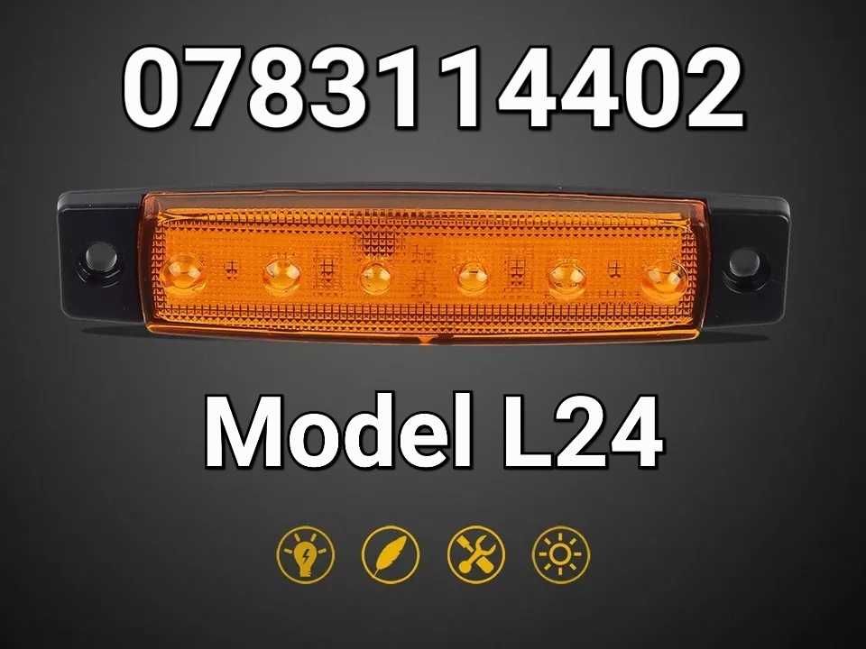 10 Lampi LED-24V-Lampa-Gabarit-Platforma-Remorca-Trailer-Rulota-L24