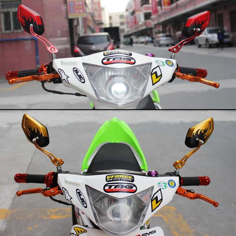 Зеркала заднего вида для мотоцикла, скутера, мопеда