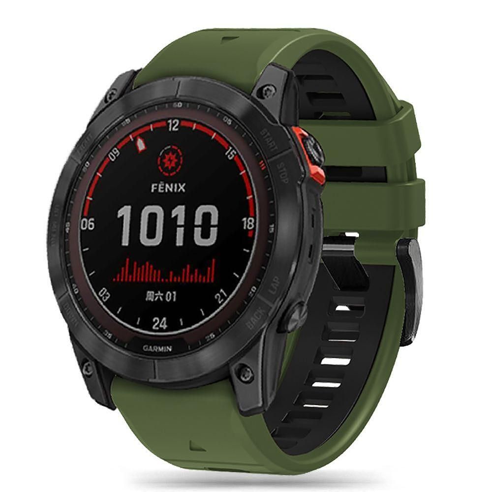 Каишка iconband pro за garmin fenix 5 / 6 / 6 pro / 7 army green/black