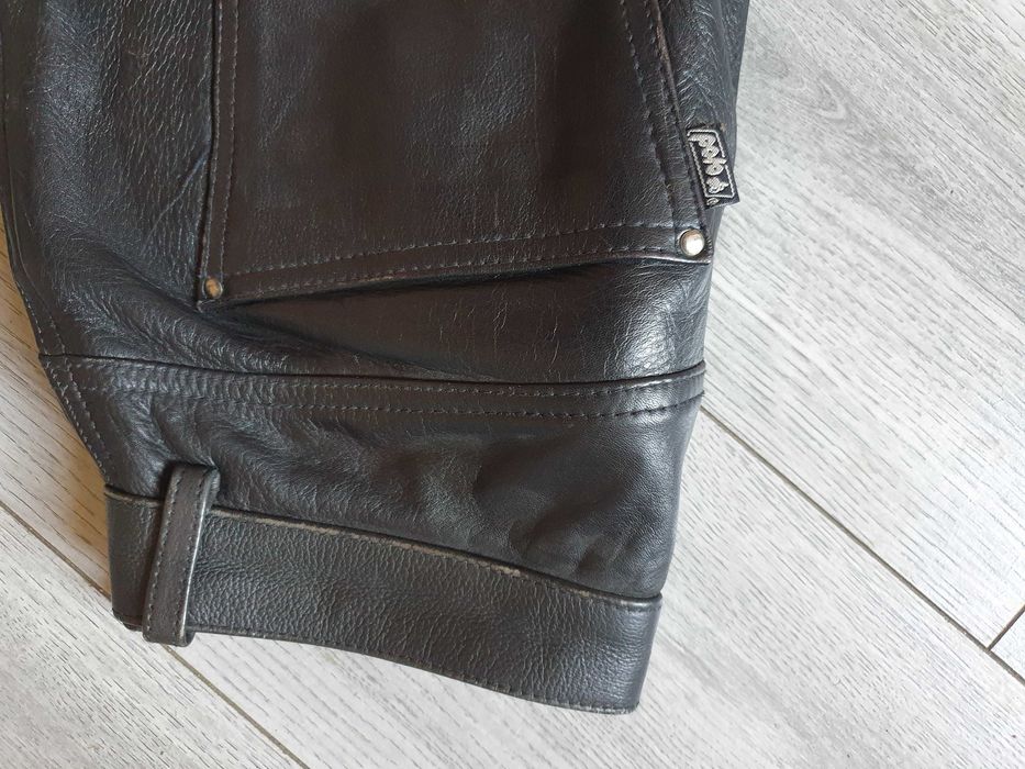 Pantaloni de piele POLO (rock, motor, biker) - Marimea 50 (Talie 80 cm