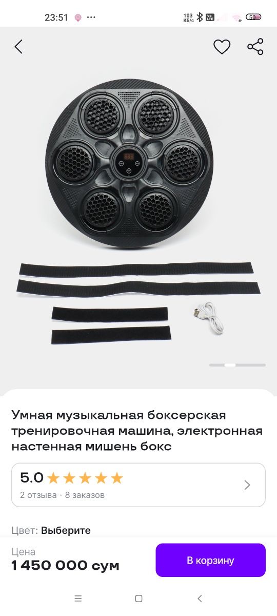 Бокс тренажер Музыкальный