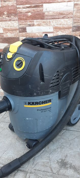 Прахосмукачка  Karcher  nt35/1 Tact Тупалка Сухо Строителство Почиства
