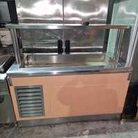 Vitrina rece cu banc, vitrina expunere inox