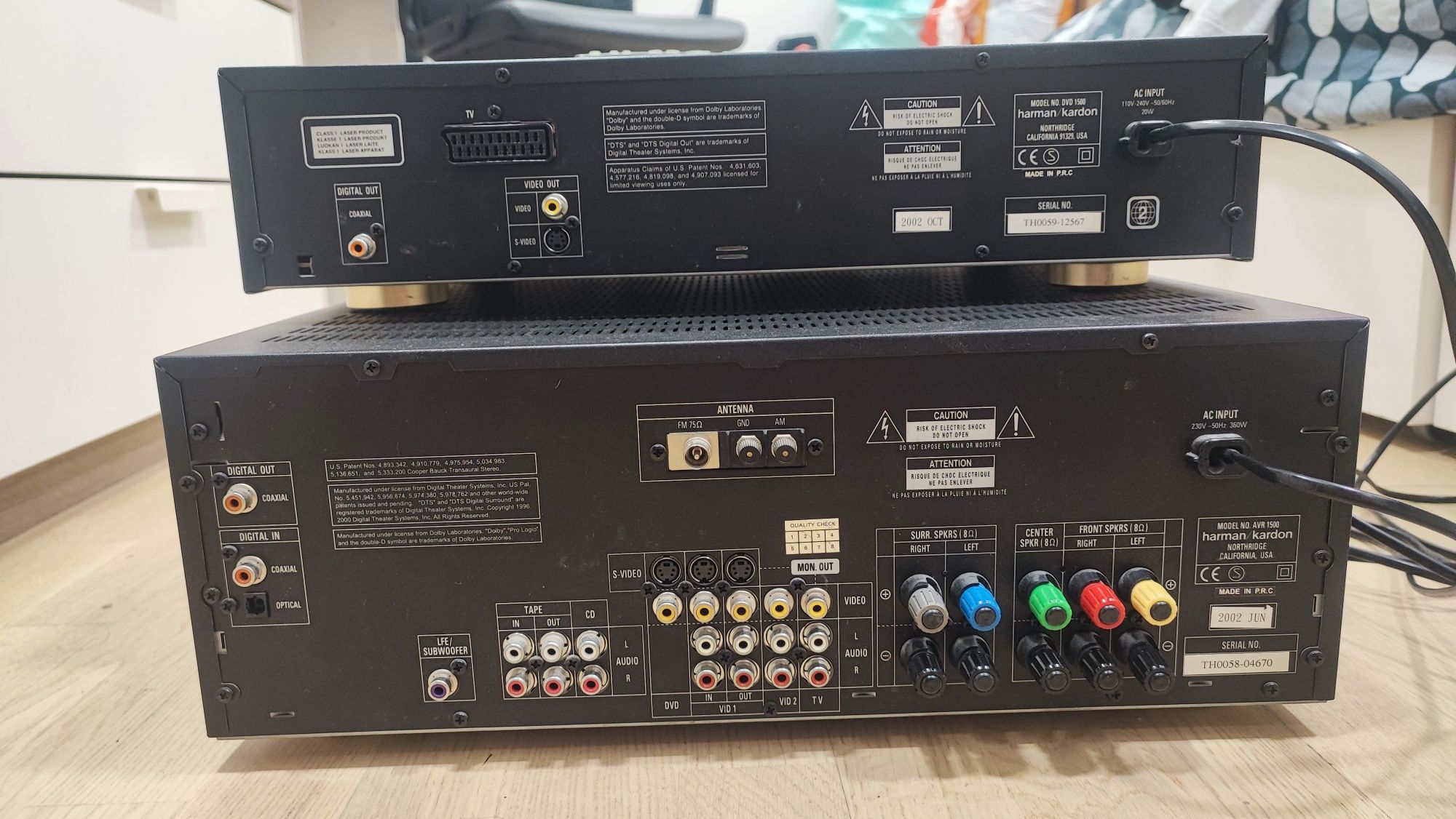 Harman Kardon AVR1500 + DVD1500