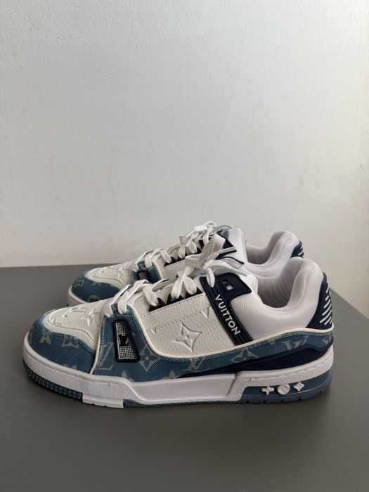 Louis Vuitton Trainer Blue Monogram Denim – mărimea 44