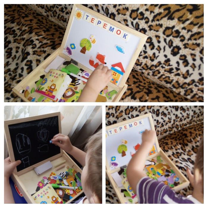 Доска магнитная-маркерная -меловая 3 в 1