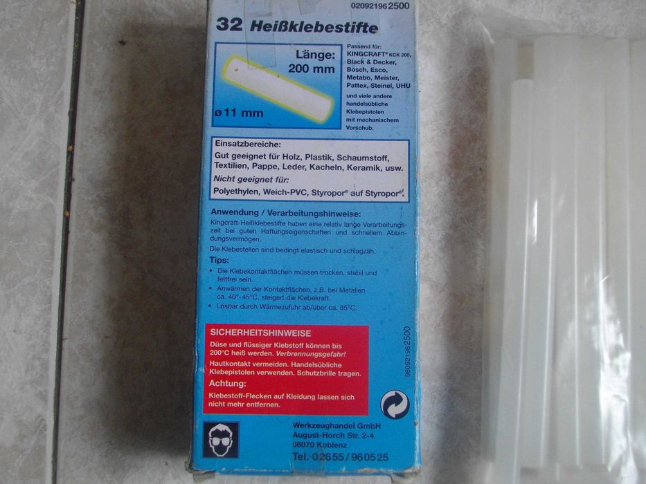 Немска Лепачка Meister Топло Лепене Силикон/Нова Лепачка Тръби 20-32мм