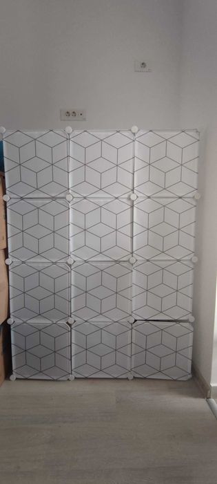 Dulap modular, 8 rafturi, 147x110x47 cm