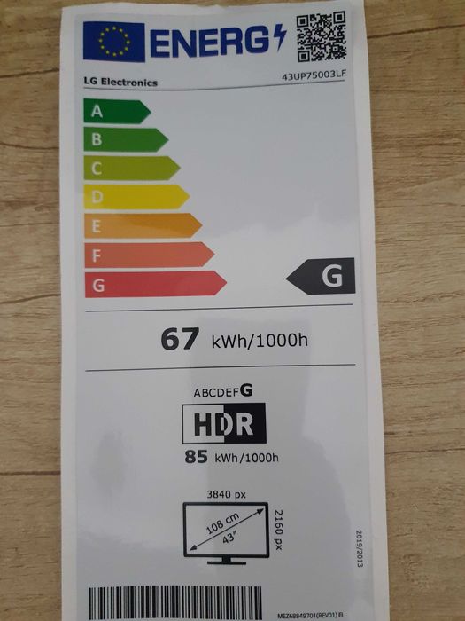 Smart TV LG 108 cm spart