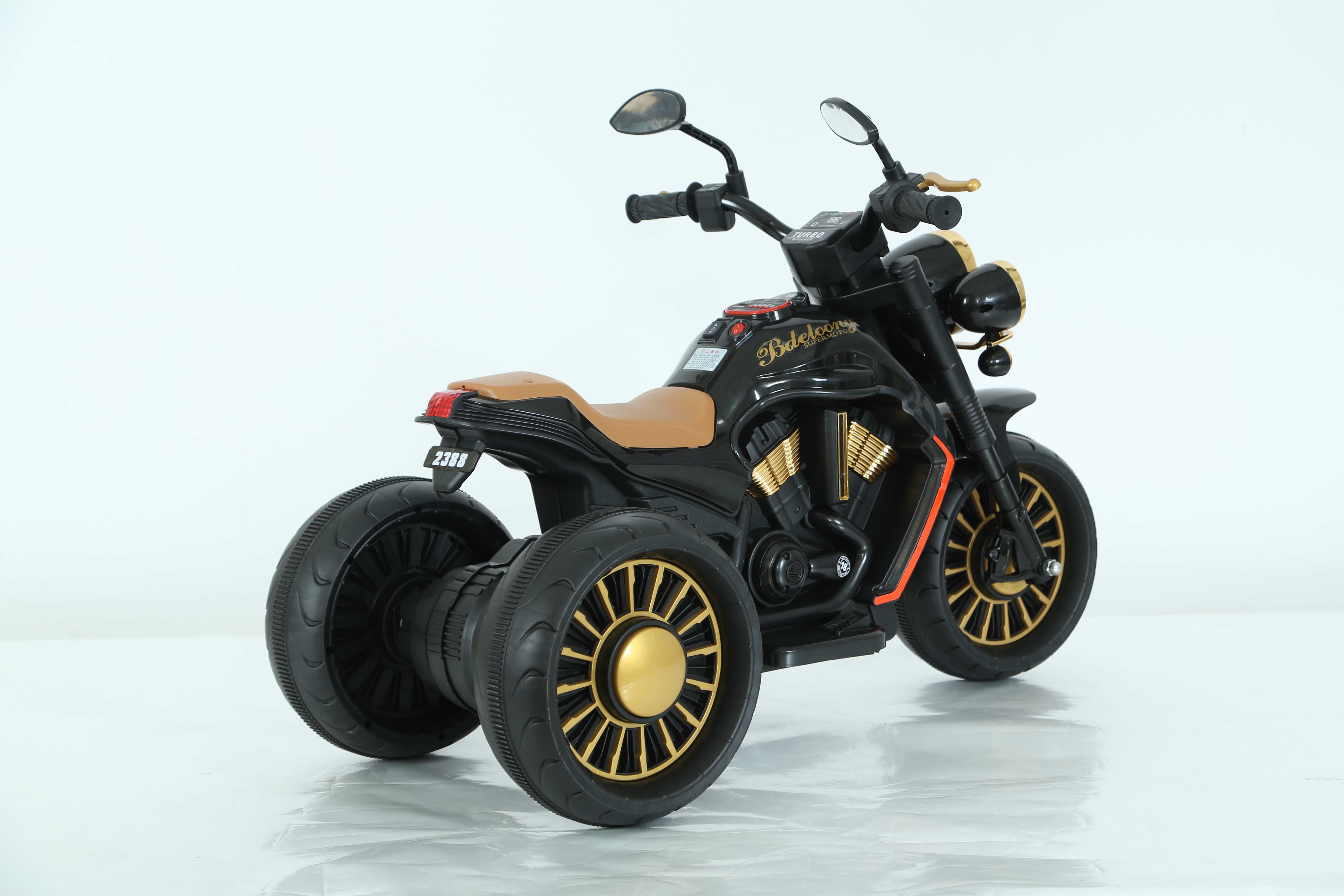 Motocicleta electrica cu 3 roti Kinderauto BJDL2388 2x 35W 6V RC Black